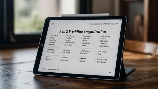 Organisation mariage a à z : guide complet pour un jour parfait